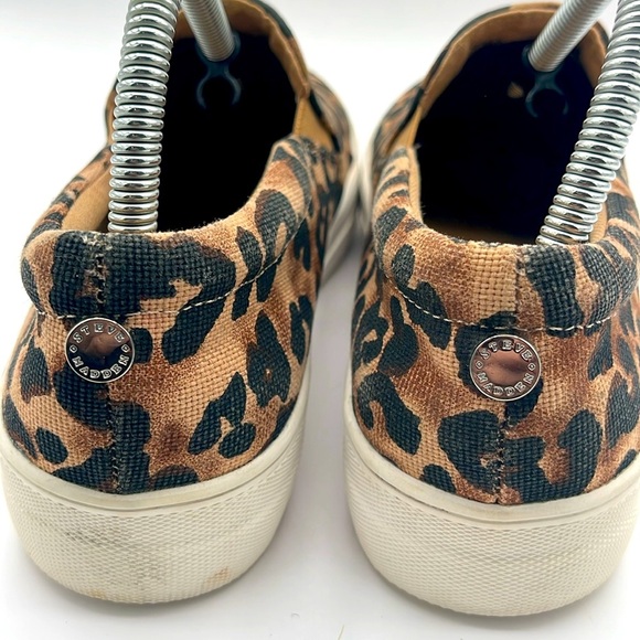 Steve Madden Leopard Print Brown and White Sneakers with Thick Sole Womens 8 M - Picture 3 of 8